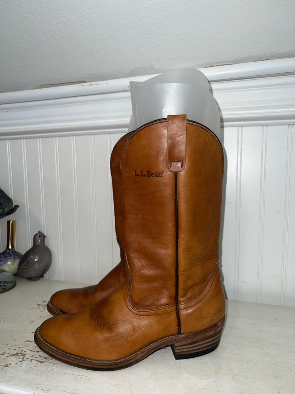 Vintage L.L. Bean leather cowboy boots 10.5d